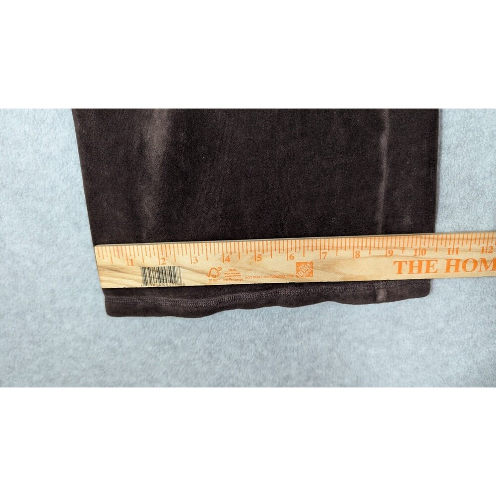Juicy Couture Pants Women Petite Y2K Vintage Velour Flare Butt Snap Back Pockets - Picture 11 of 12